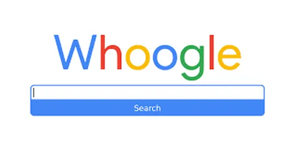 Whoogle search page